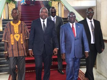 In Cote D'lvoire, Minister Sirleaf rallies Government to support Liberia